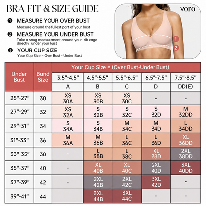 VORO Jelly Bra Polka Dots Deep V Seamless Bras Wireless Everyday T-shirt Bra Plunge with Wide Straps Comfort & Sexy