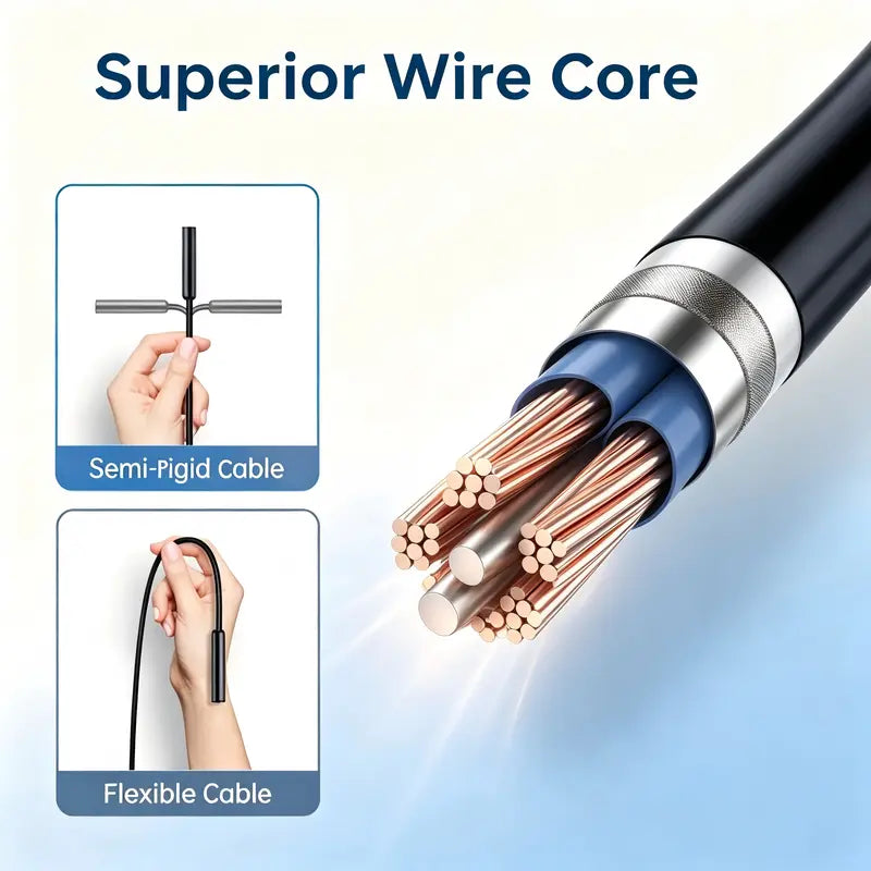 1920P HD Automotive Diagnostic Tool Endoscope Borescope Inspection Camera, w400 Resolution, 8 Adjustable LED Lights