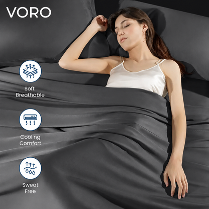 ✨ VORO Bamboo Sheet Set 🛏️ | Premium Luxury Bedding Collection 🌿