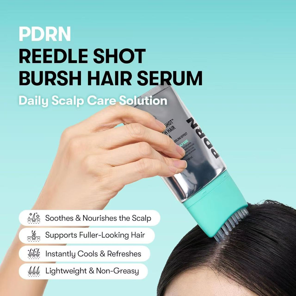 Cosmetics PDRN Reedle Shot Brush Hair Serum