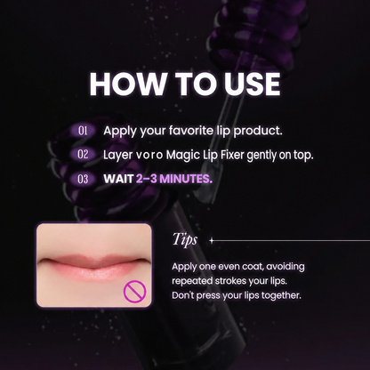 Magic Lip Fixer — 2-Min Transfer-Proof Glow Lip Top Coat with Lightweight, Non-Sticky Hydration
