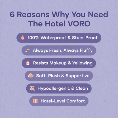 Waterproof & Stain-Resistant Hotel Pillow