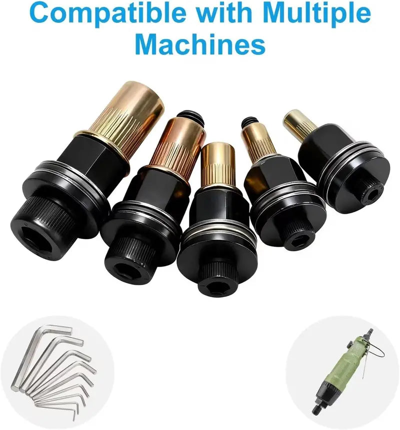 Remachadora Manual de Tuercas Remachables 77PCS, Kit de Remaches Roscados M3-M8, Juego de Cabezales para Insertos Roscados en Metal