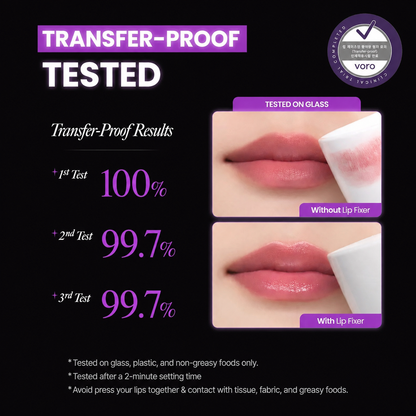 Magic Lip Fixer — 2-Min Transfer-Proof Glow Lip Top Coat with Lightweight, Non-Sticky Hydration