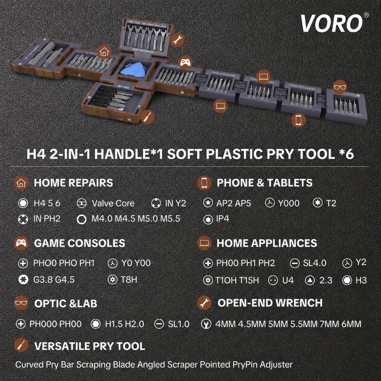 VORO 55-In-1 Magnetic Screwdriver Set