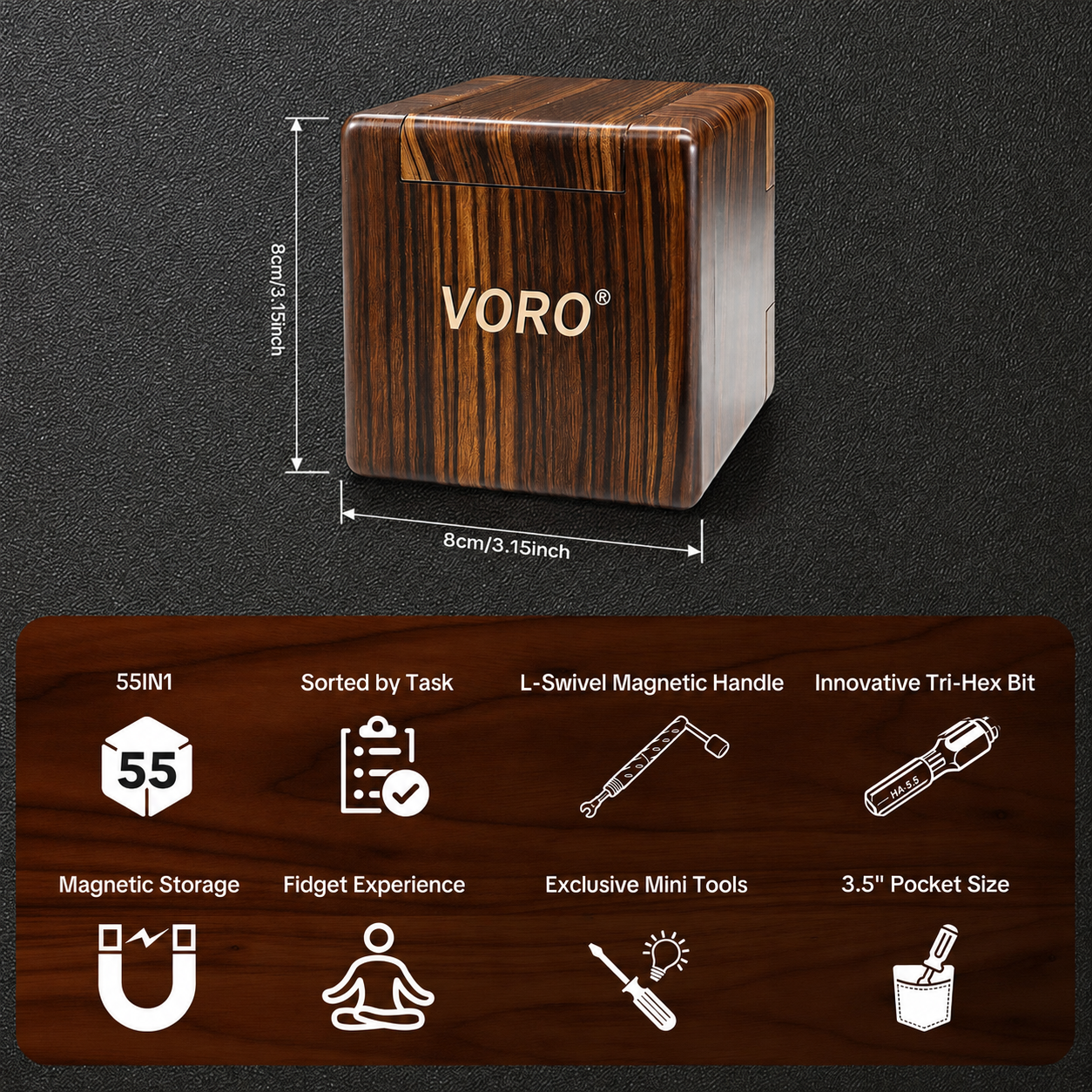 VORO 55-In-1 Magnetic Screwdriver Set