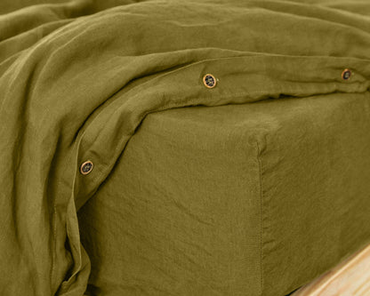 European Linen Fitted Sheet