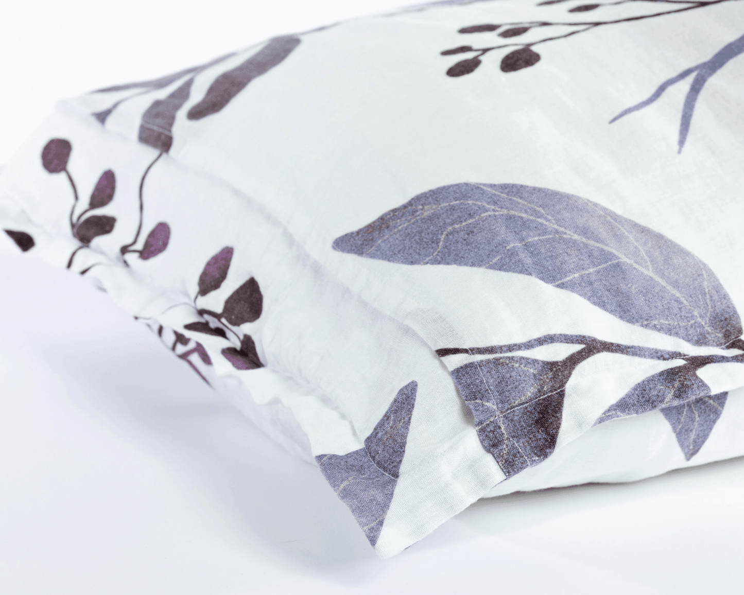 European Linen Pillowcases | Blålig Print
