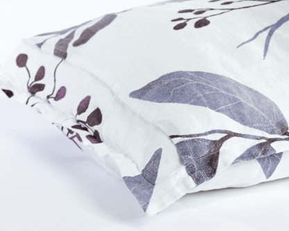 European Linen Pillowcases | Blålig Print