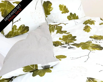 European Linen Duvet Cover Set | Agern Print | Renewed