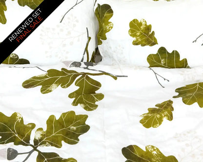 European Linen Duvet Cover Set | Agern Print | Renewed
