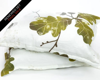 European Linen Duvet Cover Set | Agern Print | Renewed