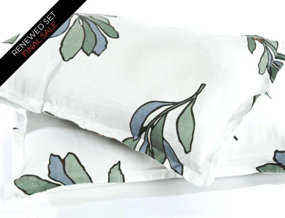 European Linen Duvet Cover Set | Porse Print | Renewed
