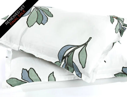 European Linen Duvet Cover Set | Porse Print | Renewed