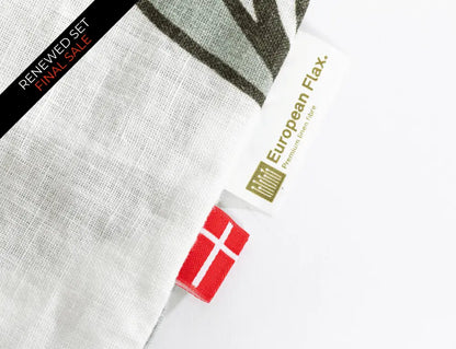 European Linen Duvet Cover Set | Porse Print | Renewed