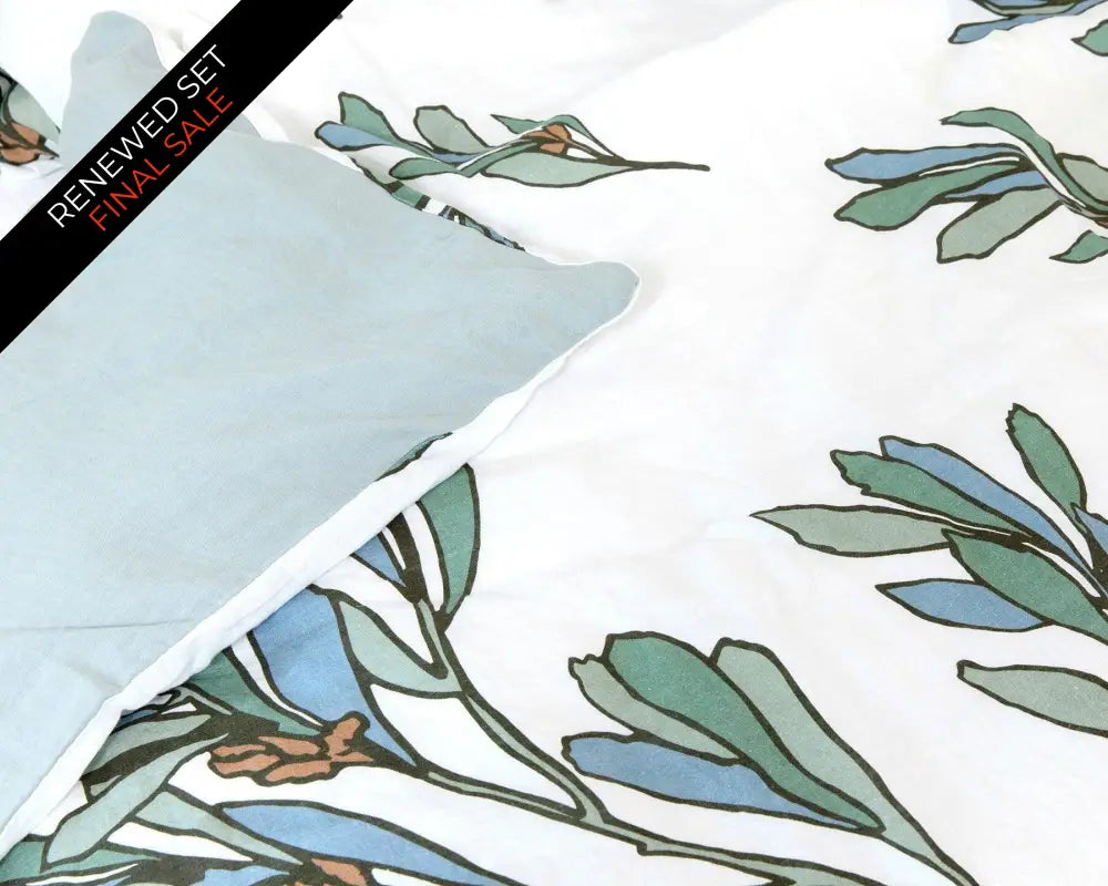 European Linen Duvet Cover Set | Porse Print | Renewed