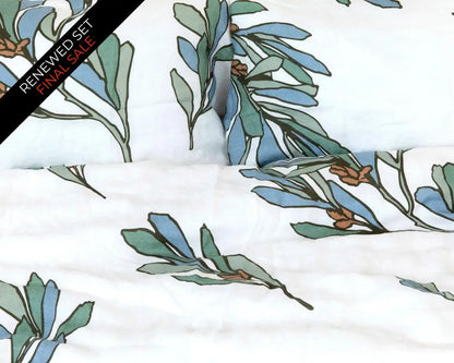 European Linen Duvet Cover Set | Porse Print | Renewed
