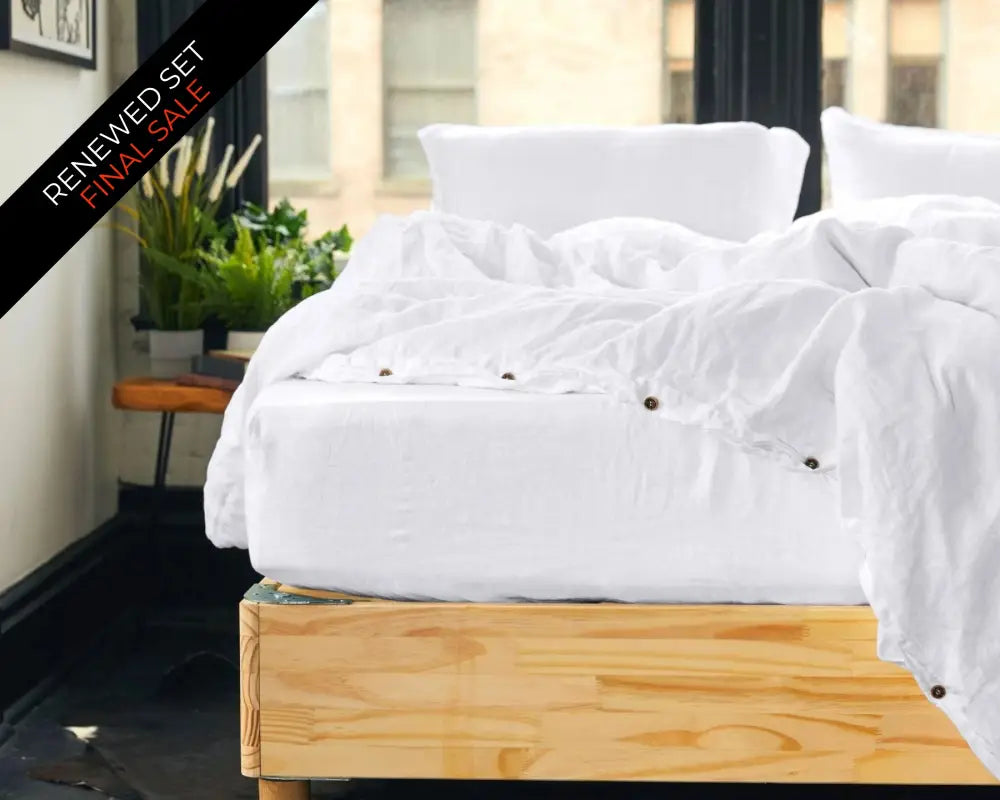 European Linen Fitted Sheet | Renewed