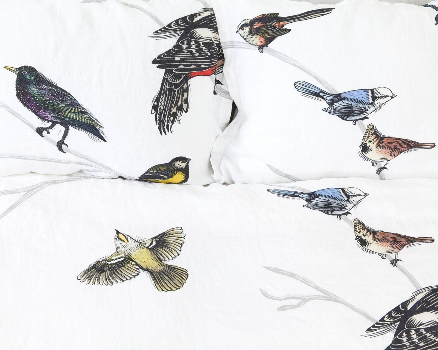 European Linen Pillowcases | Fugle Print