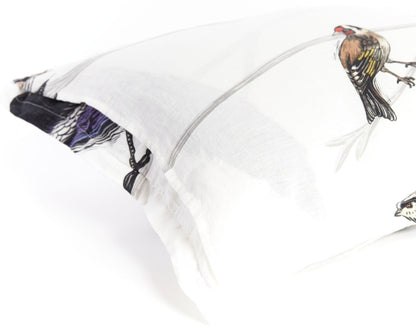 European Linen Duvet Cover Set | Fugle Print